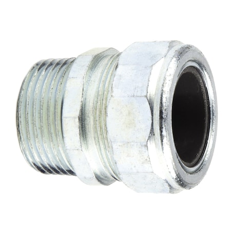 Dottie L.H. Dottie 1'' Steel Strain Relief Connector (Gray Grommet), 5PK SR100C950